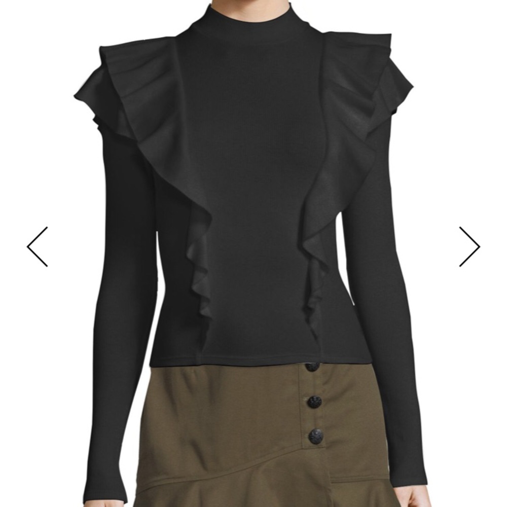 Veronica Beard “Dawson” Ruffle Tee